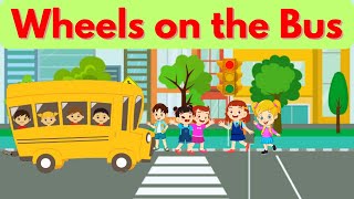 Wheels On The Bus | Cartoon Video for Toddler | Nursery Rhymes and Vehicle Song for Kid #babysongs