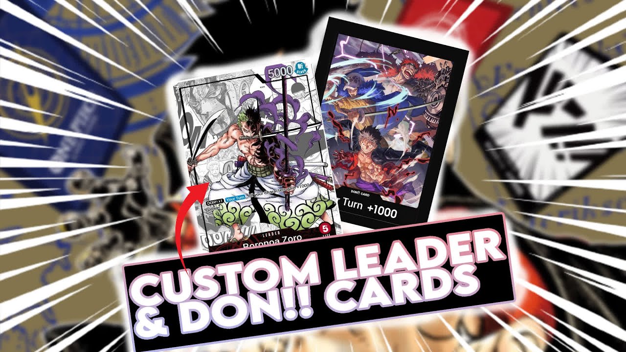 Custom Luffy LEADER card / TCG / Character