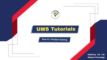 UMS Tutorials: Petition | طلب استرحام