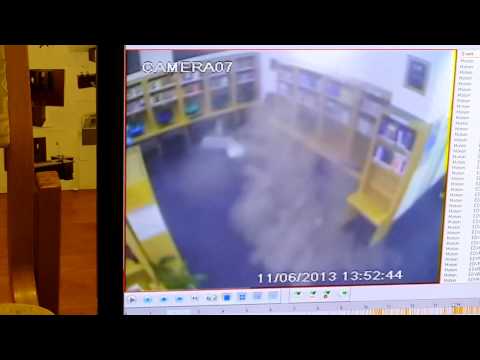 Man falling through the ceiling! Half speed