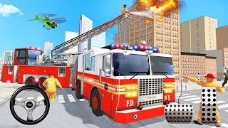 Fire Truck Man Rescue Simulator - Best American Firefighting Truck Game | Android Gameplay