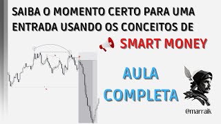 CONFIRMAÇÕES PARA UMA ENTRADA USANDO OS CONCEITOS DE SMART MONEY  [AULA COMPLETA]