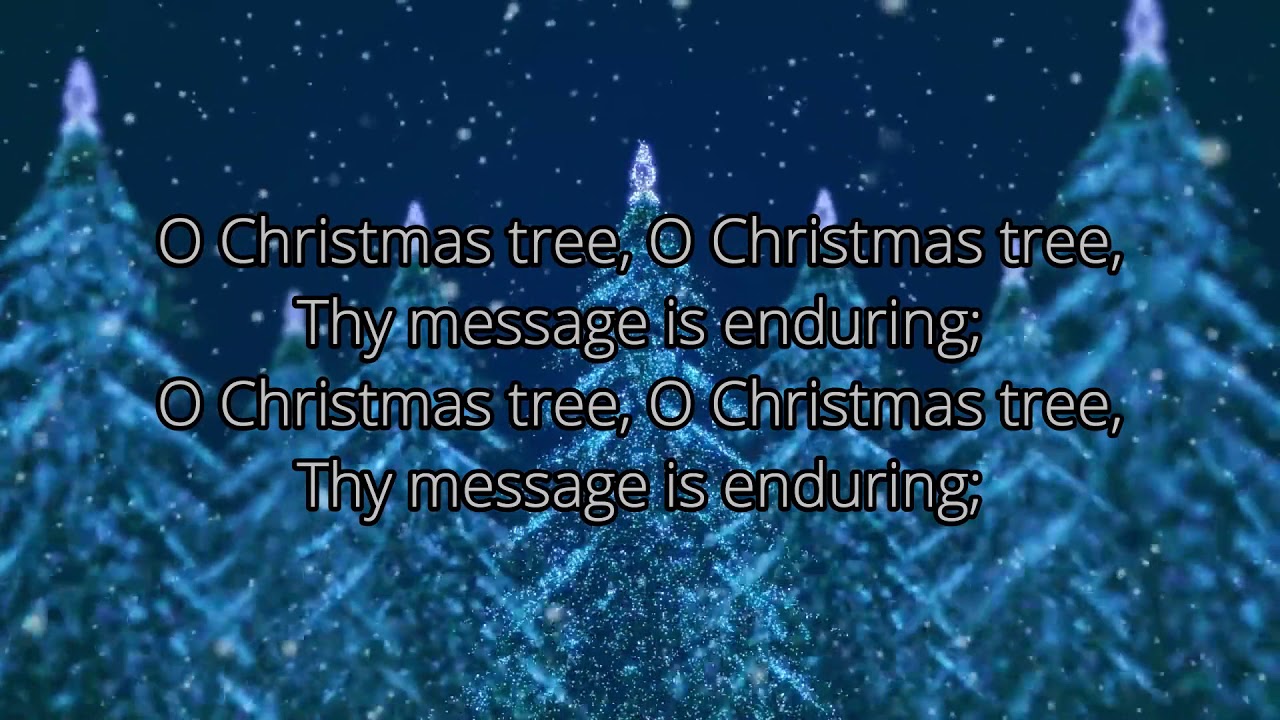 Free Printable Lyrics To O Christmas Tree