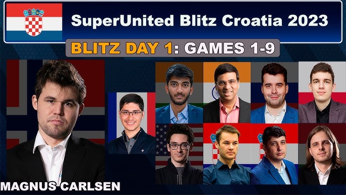 🔴Tata Steel Chess India Blitz 2023 Blitz Day 1 Round 1-9