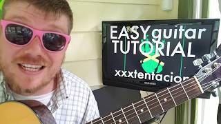 XXXTENTACION - Royalty // easy guitar lesson tabs easy chords strumming tutorial beginner lesson Resimi