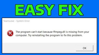 How To Fix FFImage.dll Format Factory Missing Error in Windows