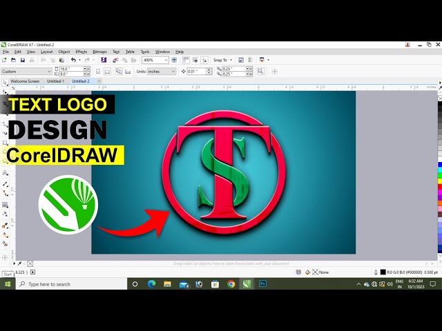 Coreldraw Tutorial - How To Create a Logo Desing in Coreldraw class=