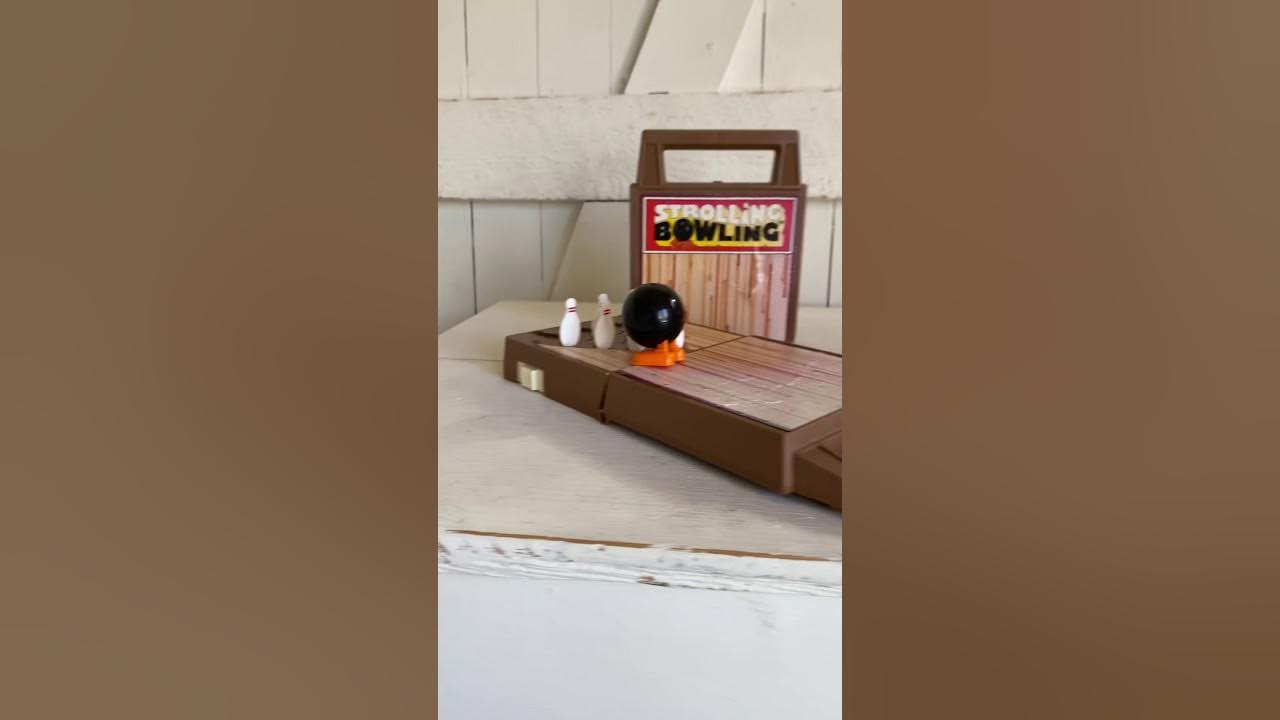 Vintage Tomy Toys Strolling Bowling windup bowling game YouTube