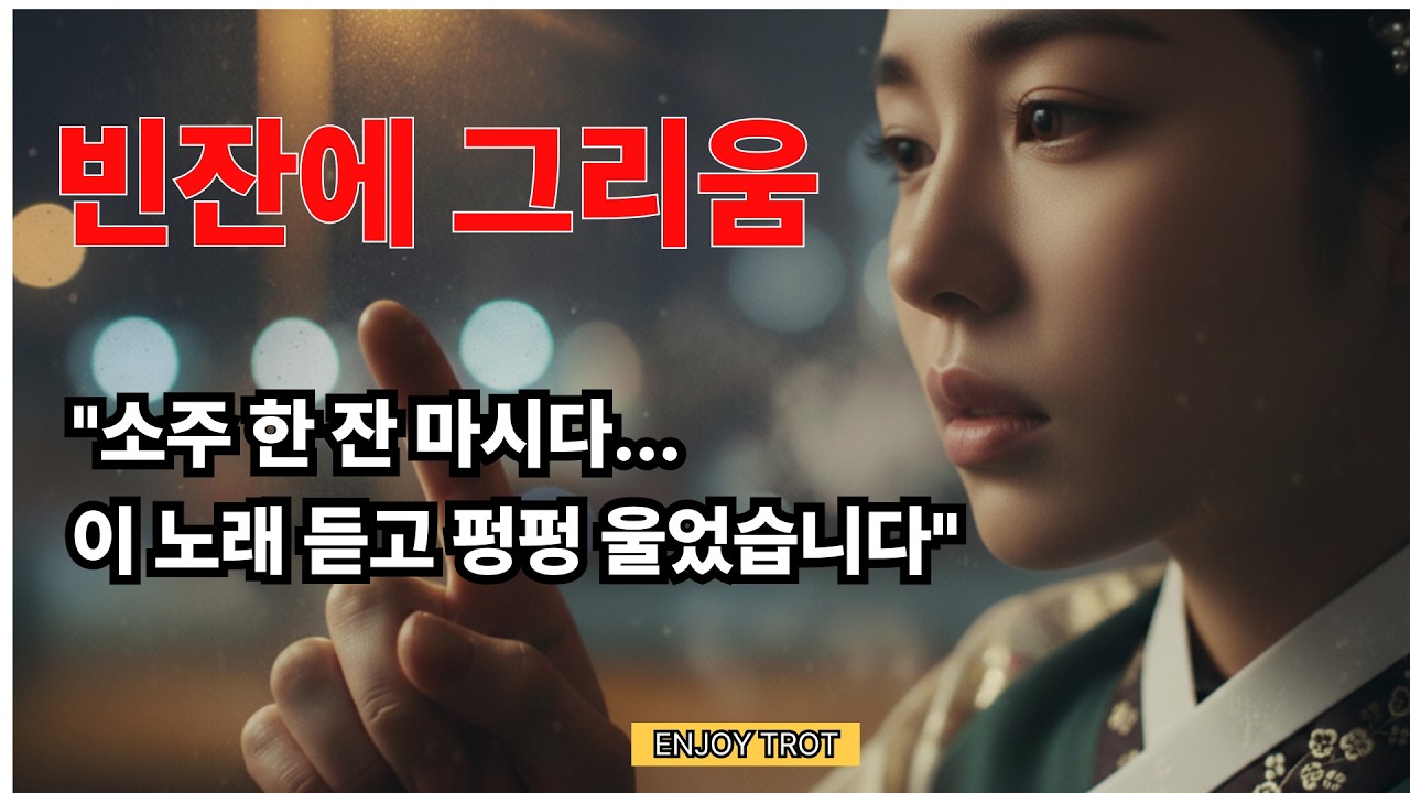 빈잔에 그리움 - 지우려 할수록 선명해지는 그대 이름 | 애절한 신곡 트로트