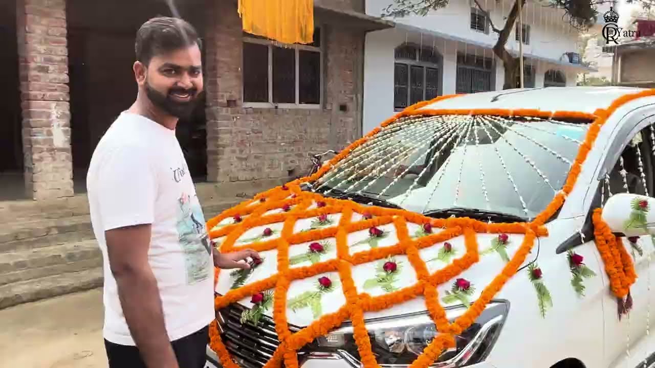Car decoration for marriage ceremony