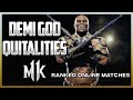 Baraka Hits DEMI GOD Right Before Season Ends - MK11 Online Ranked Matches "Baraka" Gameplay