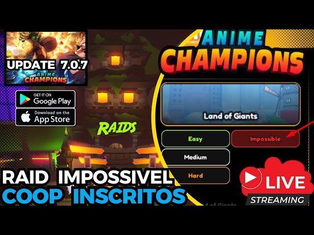 NEW CODES] New GIANT Raid Carries! Anime Champions Update 8 