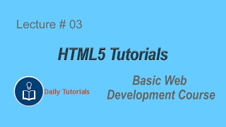 Html lecture 3-Basic Website Development Course for everyone
