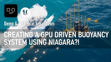 Advanced Boat Simulation PART 1 - Building a buoyancy system using Niagara in UE5!