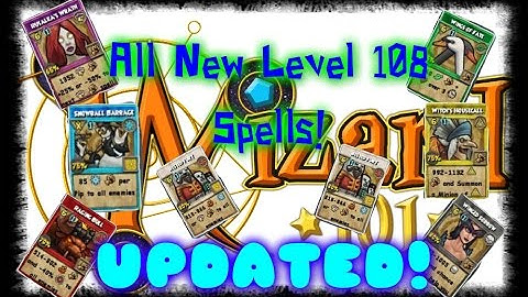 Wizard101- All Level 108 Shadow Enchant Spells With New Animation!