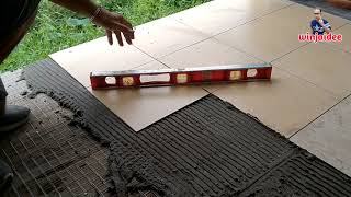 ปูกระเบื้องบนพื้นไม้ต้องใส่ตาข่ายเหล็กยึดติดกระเบื้องปูนกาว laying tiles on a wooden floor by winjaidee DIY 220 views 7 months ago 3 minutes, 19 seconds