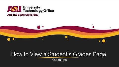 How to View a Student s Grades Page