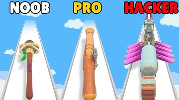 NOOB vs PRO vs HACKER in Weapon Evolution