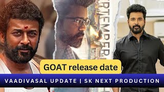 Goat release date | vaadivasal update | sk next production | guru plex