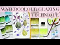 Watercolour Glazing Technique + Harmonious Botanical Colour Combos!