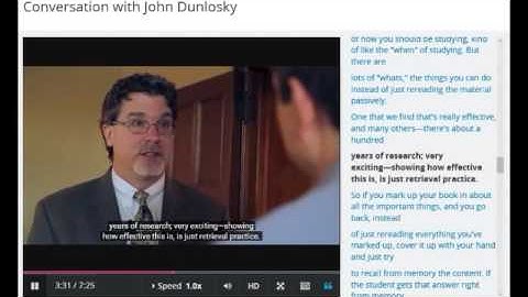 Conersation with John Dunlosky