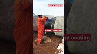 Blasting Painting aur Pipe Joint Coating Work | Complete Process Explained #coatings #surfacecoating
