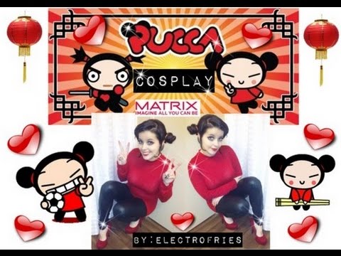 Pucca Cosplay Matrix✿Double capelli panini Tutorial✿