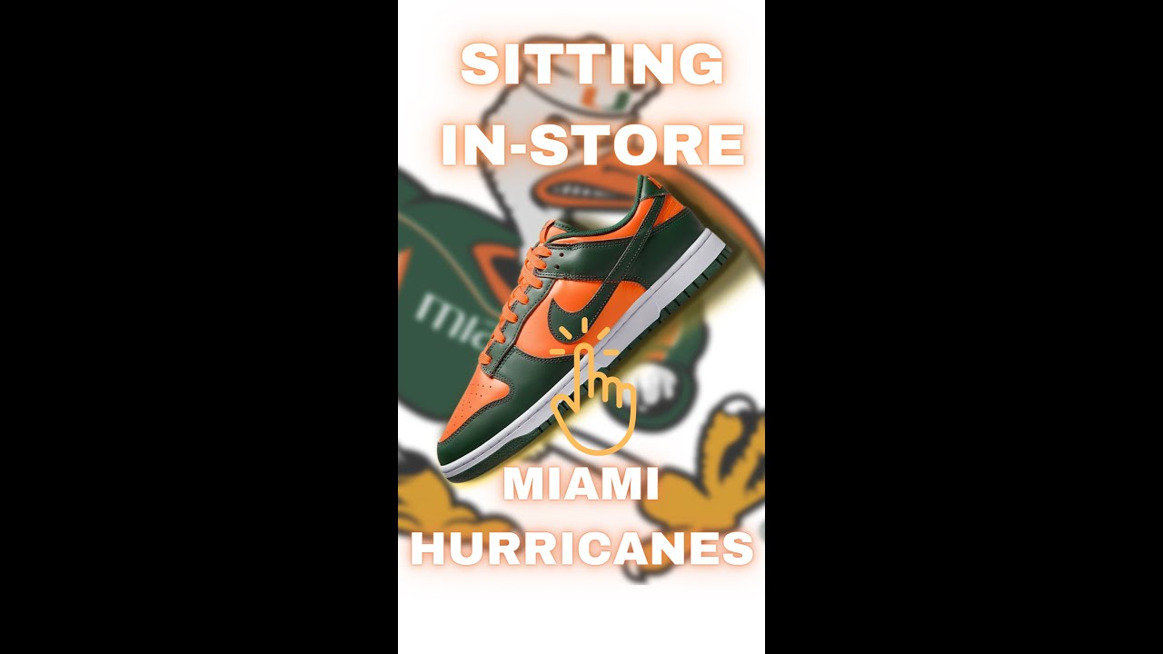 dunk low miami hurricane on feet｜TikTok Search