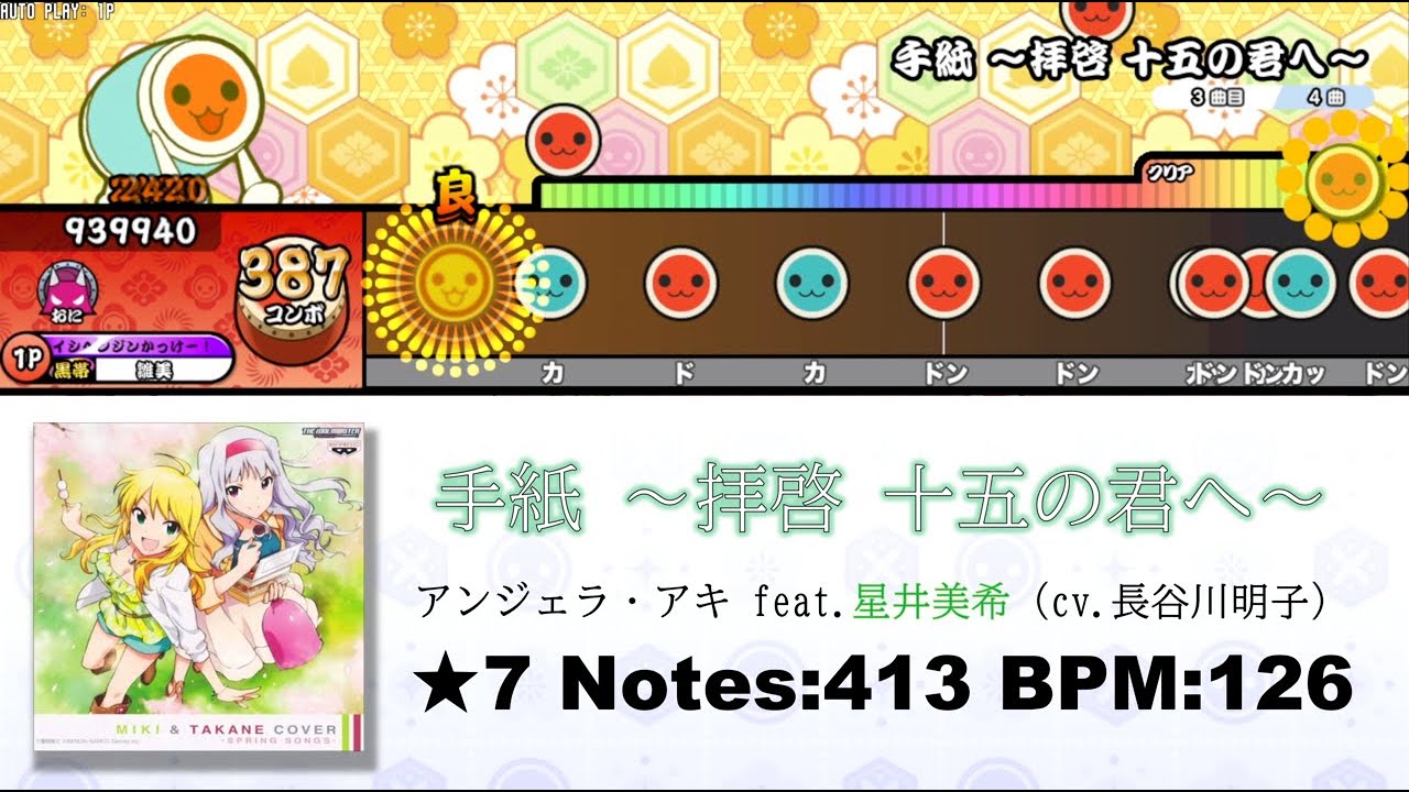 【TNDE】手紙～拝啓 十五の君へ～（創作譜面）