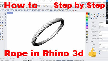 How to create Rope ring in Rhino 3d | Rhino tips and tricks 01 | Rhino Tutorial 01 | #rhino3d