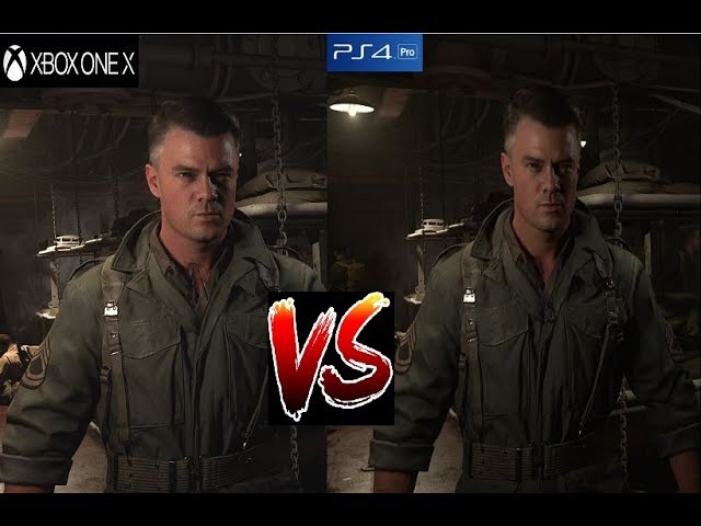 Comparing 'Call Of Duty: World War II' On The Xbox One X And The PS4 Pro
