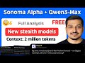 New Stealth Models -- Sonoma Alpha and Qwen3 Max (1 trillion parameters) | AI NEWS