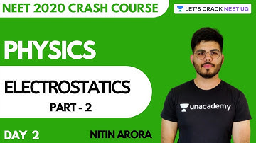 Electrostatics | Part 2 | Crash Course for NEET 2020 | Day 2 | Physics | Nitin Arora