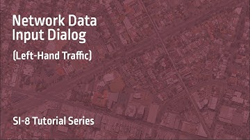 Network Data Dialog (Left-Hand Traffic) / SIDRA INTERSECTION 8