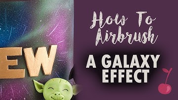 How to Airbrush a Galaxy Space Effect on Cake | Cherry Basics