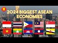 Biggest ASEAN Economies in 2024 (Indonesia, Thailand, Philippines, Malaysia, Singapore, Vietnam)