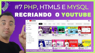 COMO RECRIAR O YOUTUBE COM PHP, MYSQL E HTML 5 DO ZERO E FÁCIL -  MAYKON SILVEIRA - CLONE DO YOUTUBE