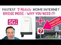 Setting up bridge mode for tmobile home internet and sneak peek at brand new 5g modem