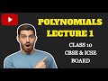 POLYNOMIAL LEC-1