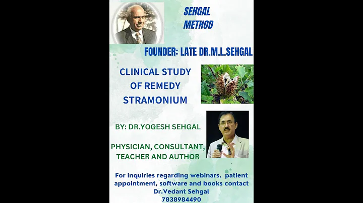 A lecture on Clinical study of remedy STRAMONIUM (...