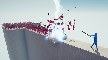 STORM WIZARD Defend the Bridge vs UNITS - Totally Accurate Battle Simulator