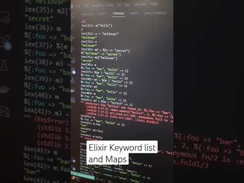 Elixir Keyword List and Maps #shorts #programming #golang