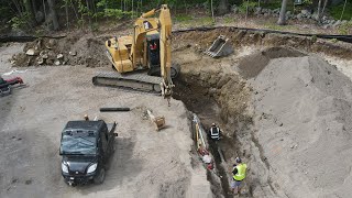 Drilling my biggest hole yet! And some more water main