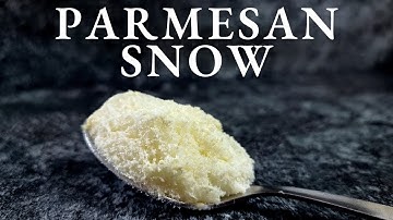 How to make CHEESE SNOW at home | Frozen Parmesan Foam