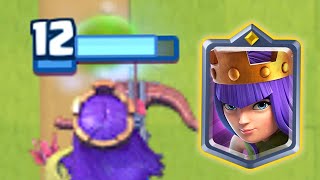 Wrecking low trophies with Overleveled Queen (F2P)