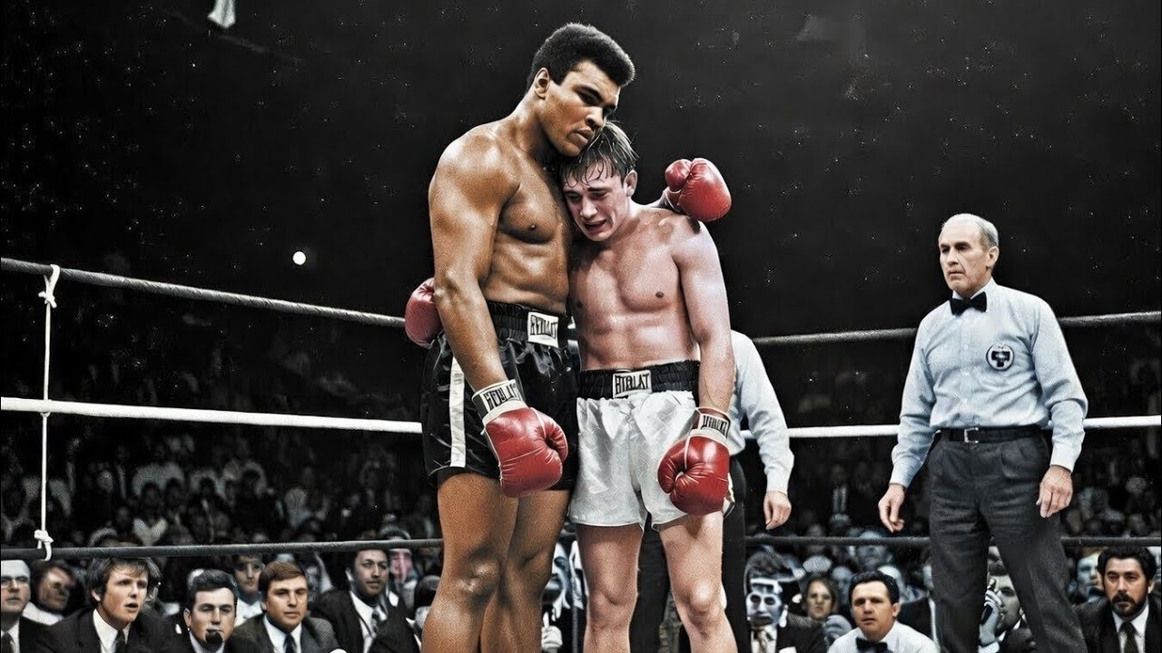 Мухаммед Али ОСТАНОВИЛ свой бой из-за плачущего соперника —то, что он прошептал, разобьёт вам сердце