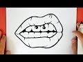 HOW TO DRAW A TUMBLR MOUTH