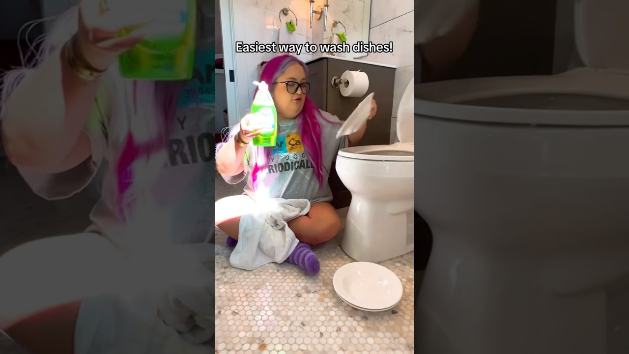 Washing Dishes?! BIGGEST LIFE HACK 