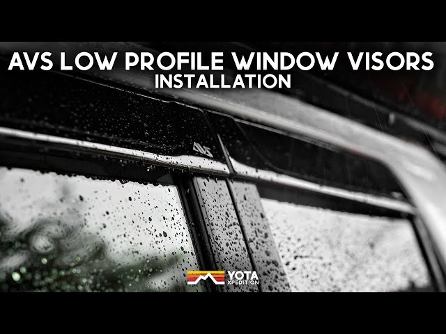 How To Install AVS Low Profile Window Visors | Toyota 4Runner class=