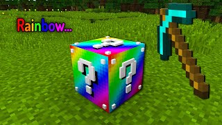 Minecraft Lucky Block, Pero Rainbow...